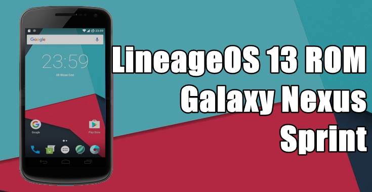 LineageOS 13 ROM on Galaxy Nexus