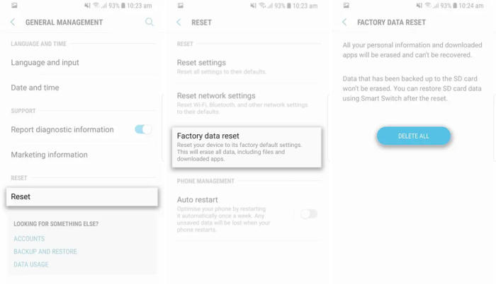 How To Factory Reset Samsung A9 Star