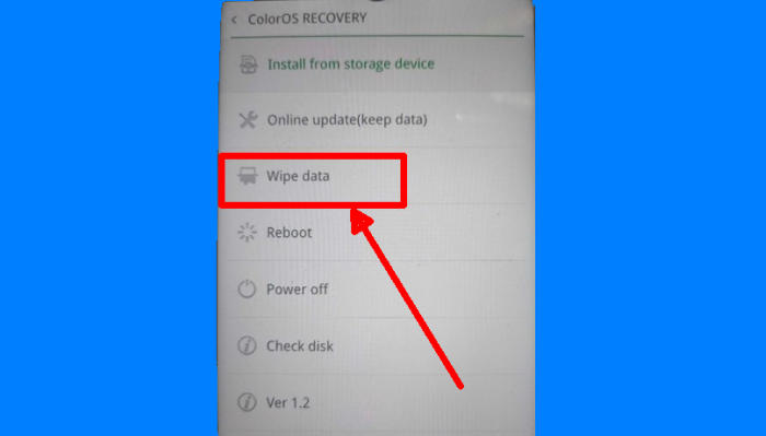 Hard reset Oppo F9 Pro from Recovery